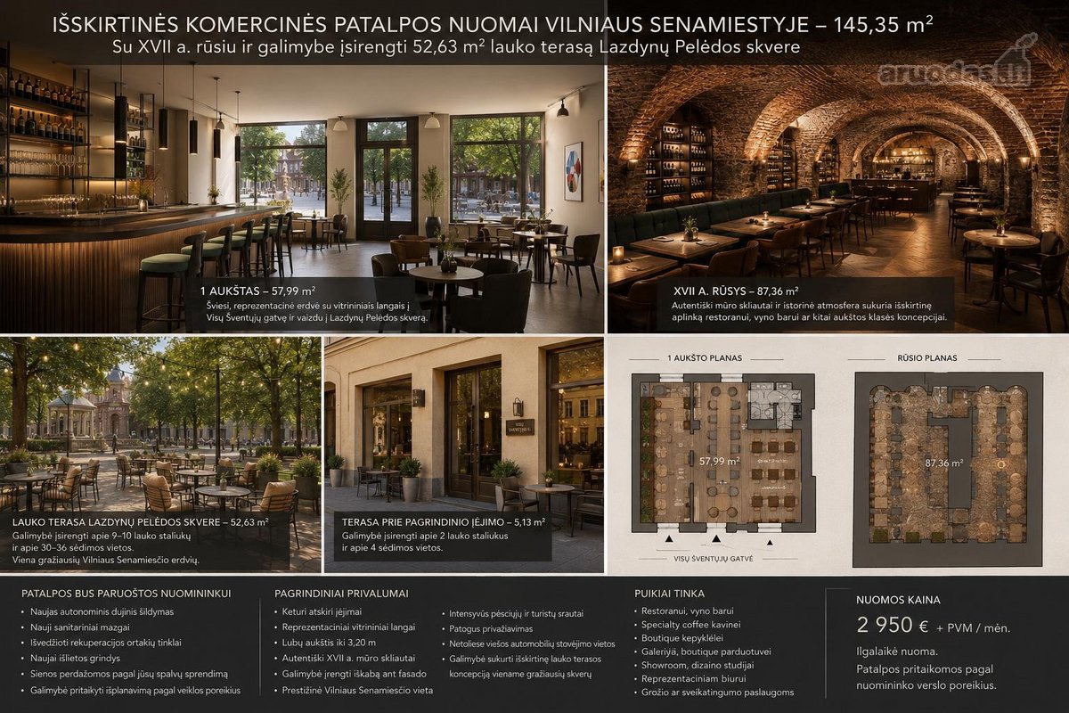 Išskirtinės Komercinės Patalpos Nuomai - nuotraukos Nr. 2