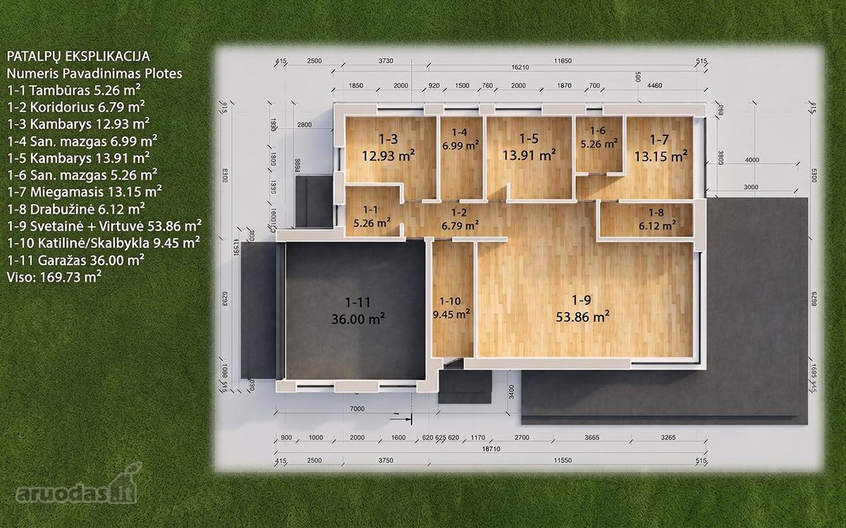 Rezervuojami naujos statybos 169,66 m² namai - nuotraukos Nr. 10