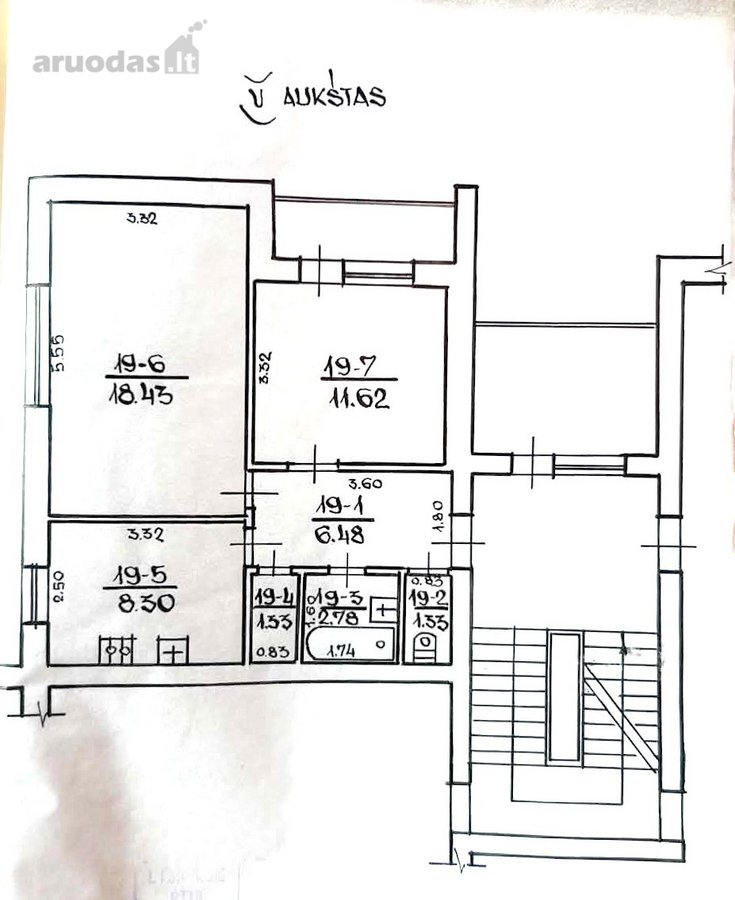 Parduodamas erdvus ir šviesus 2 kambarių - nuotraukos Nr. 19