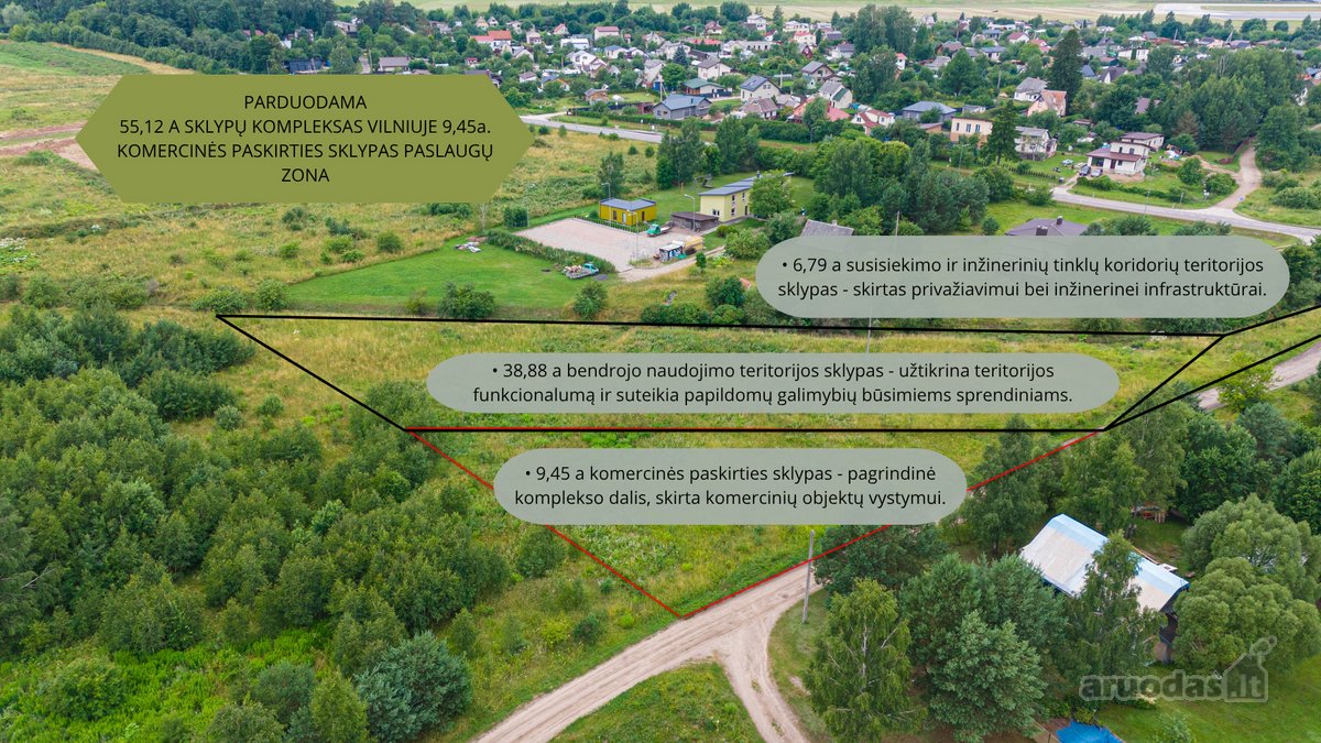 55,12 A Sklypų Kompleksas Vilniuje 9,45 A - nuotraukos Nr. 2
