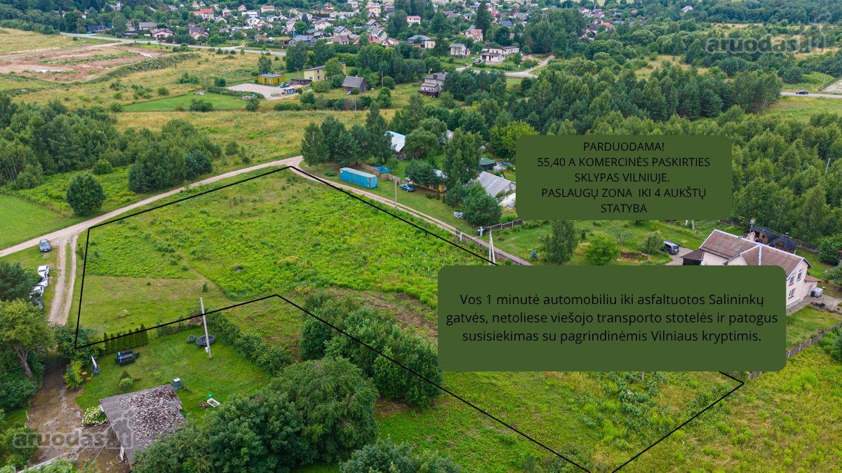 55,40 A Komercinės Paskirties Sklypas - nuotraukos Nr. 6