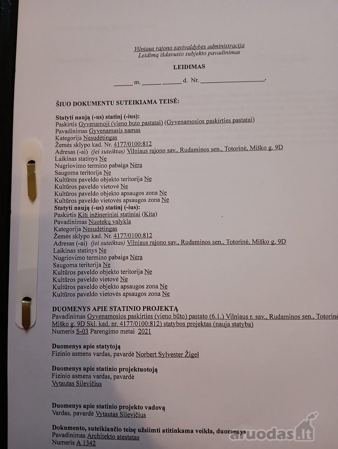 Parduodamas sklypas namu valdos su leidimu - nuotraukos Nr. 10