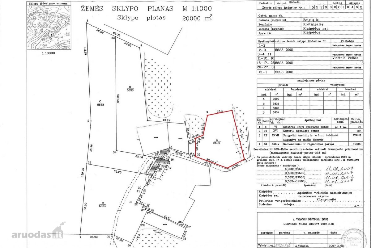 Graži 2500/20000 dalis žemės sklypo šalia - nuotraukos Nr. 2