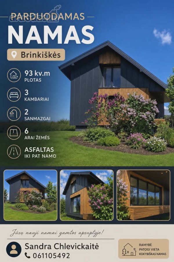 Parduodamas dviejų aukštų namas Brinkiškių - nuotraukos Nr. 7