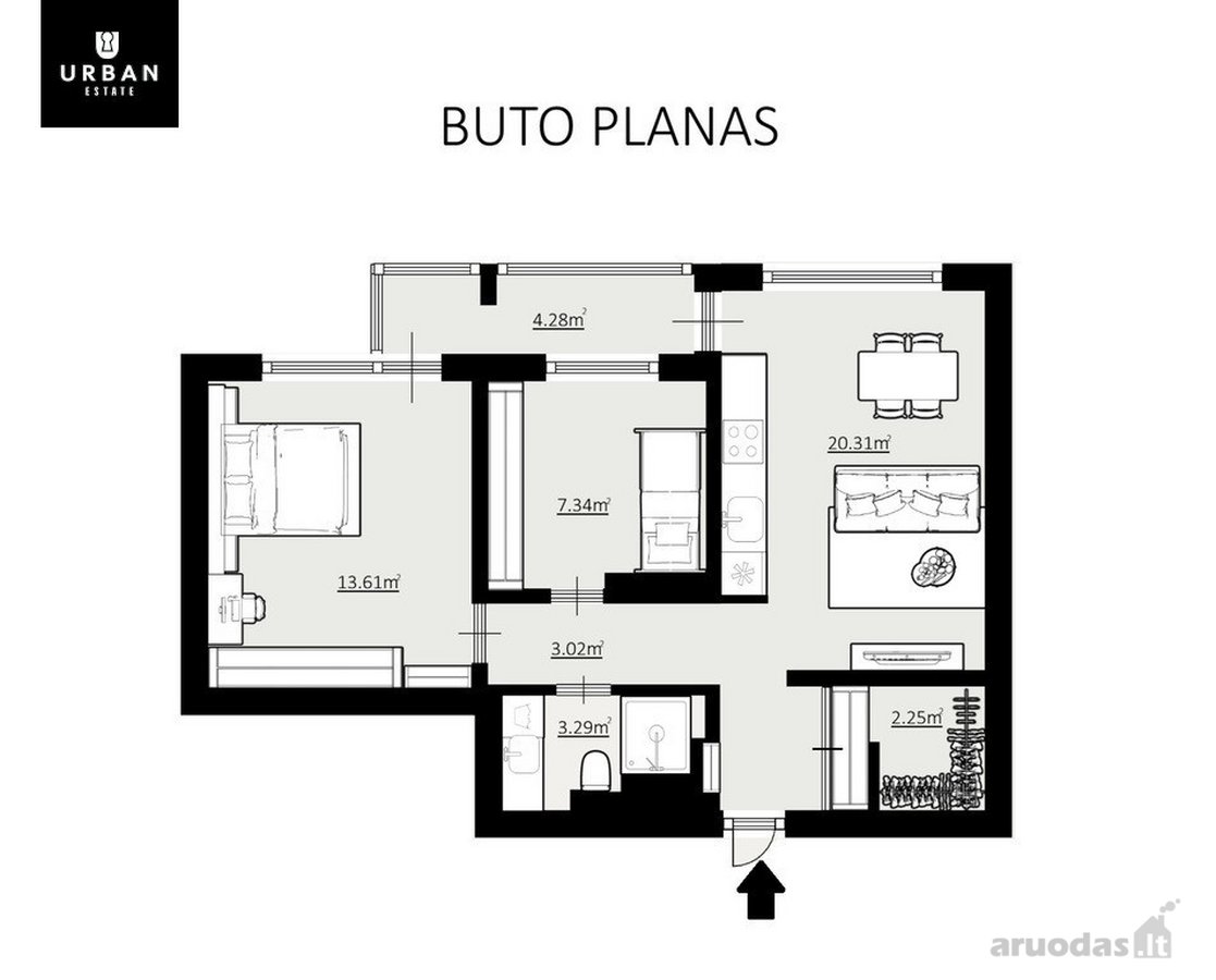 Modernaus Ir Itin Jaukaus Interjero Butas - nuotraukos Nr. 29