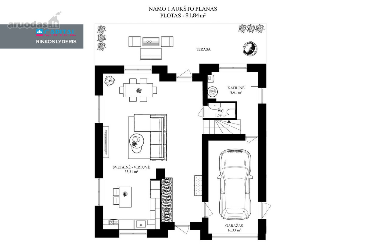 Jaukus Ir Tvarkingas A+ Namas Priešais - nuotraukos Nr. 33