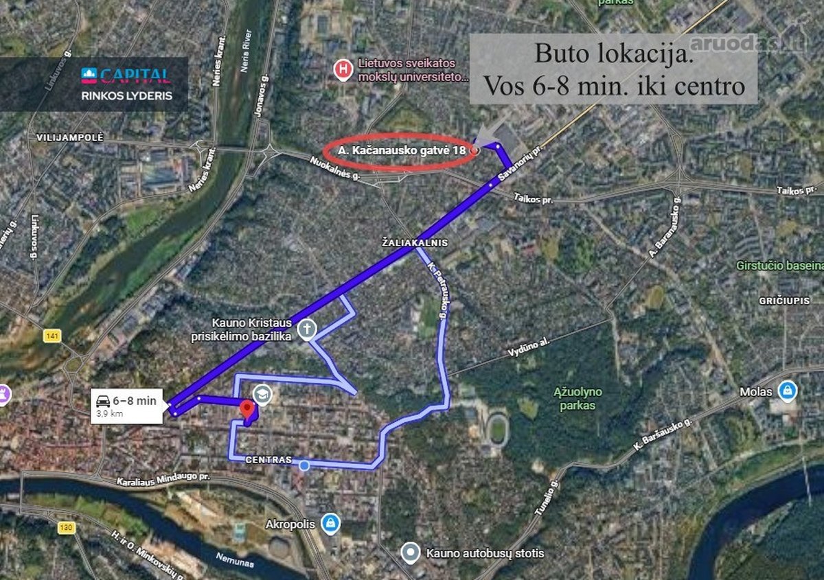 Parduodamas 3 nepereinamų kambarių butas. - nuotraukos Nr. 18