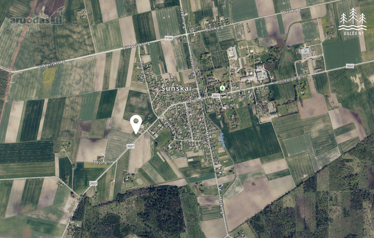 Šunskuose, Varpo gatvėje, parduodamas 25 a - nuotraukos Nr. 3