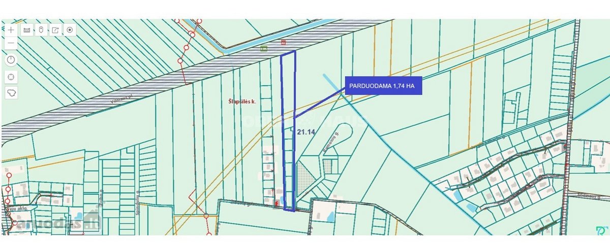 Perspektyvus 1.74 ha sklypas Šlapšilėje – - nuotraukos Nr. 2