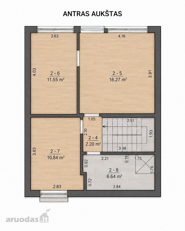 Parduodamas 132 m² kotedžas su garažu, terasa - nuotraukos Nr. 55