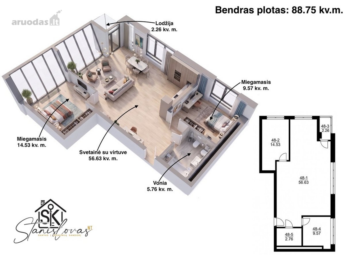 Parduodami „Saulėlydžių Apartamentai“ - nuotraukos Nr. 16