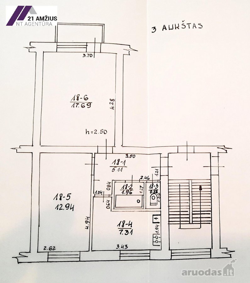 Parduodamas jaukus 2 kambarių butas Kupiškio - nuotraukos Nr. 20