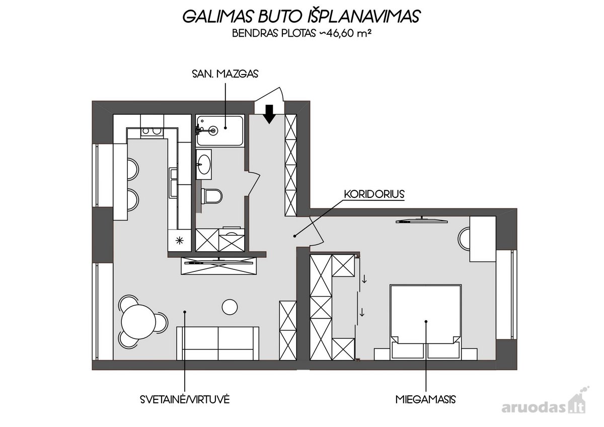 Labai Jaukus Ir Šviesus 2 K. Butas Rumpiškės - nuotraukos Nr. 19