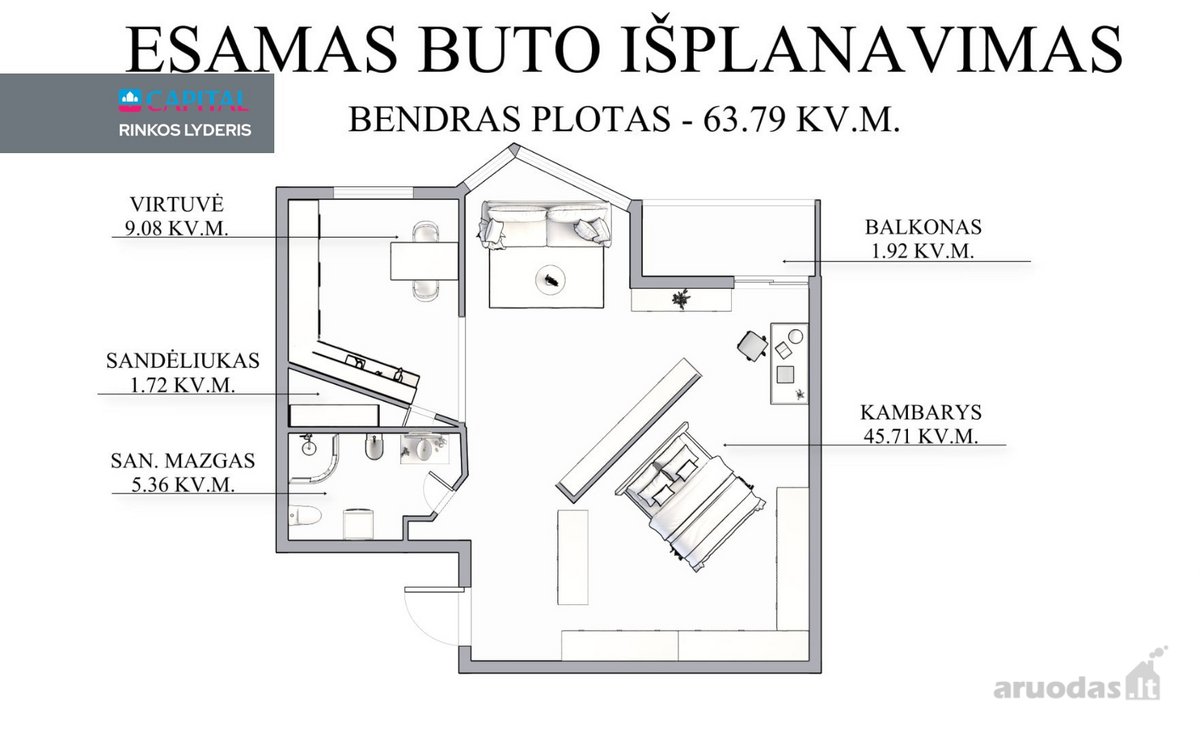 Parduodamas Jaukus 2 Kambarių Butas Žukausko G. 41 - nuotraukos Nr. 25