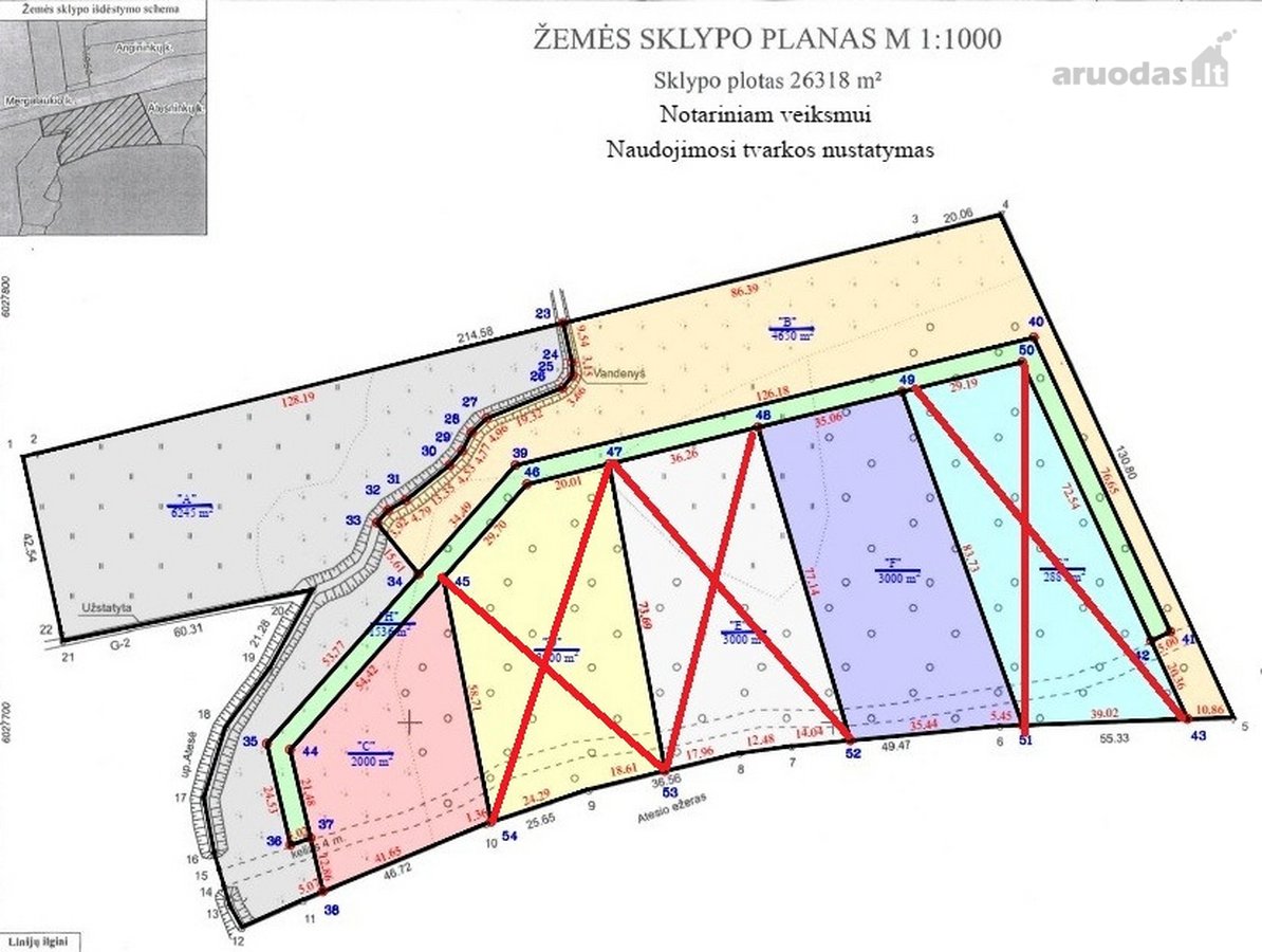 Penki sklypai su Atesio ežero pakrante Ąžuolų - nuotraukos Nr. 8