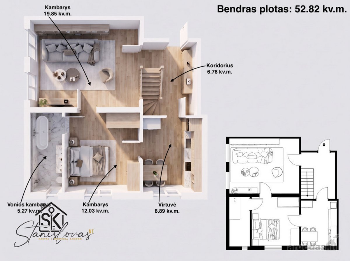 Parduodamas 2 Kambarių Butas Šilutėje, - nuotraukos Nr. 7
