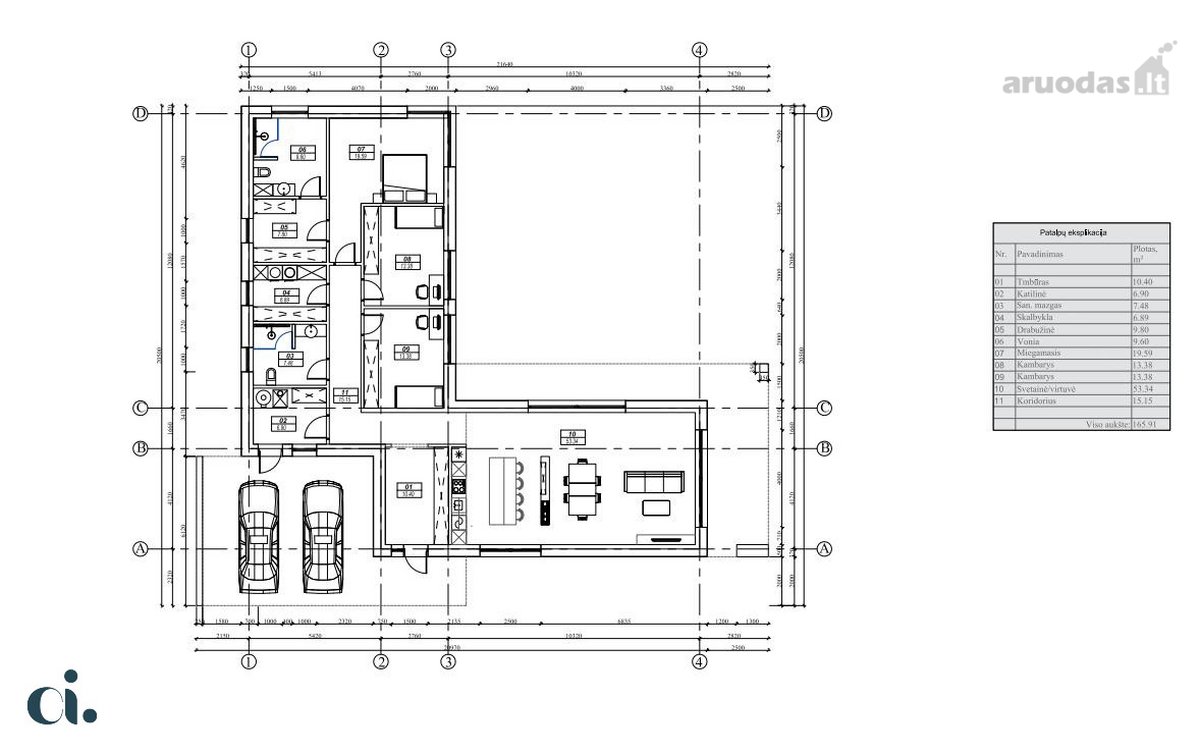 Parduodamas Modernios Architektūros Nebaigtos - nuotraukos Nr. 16