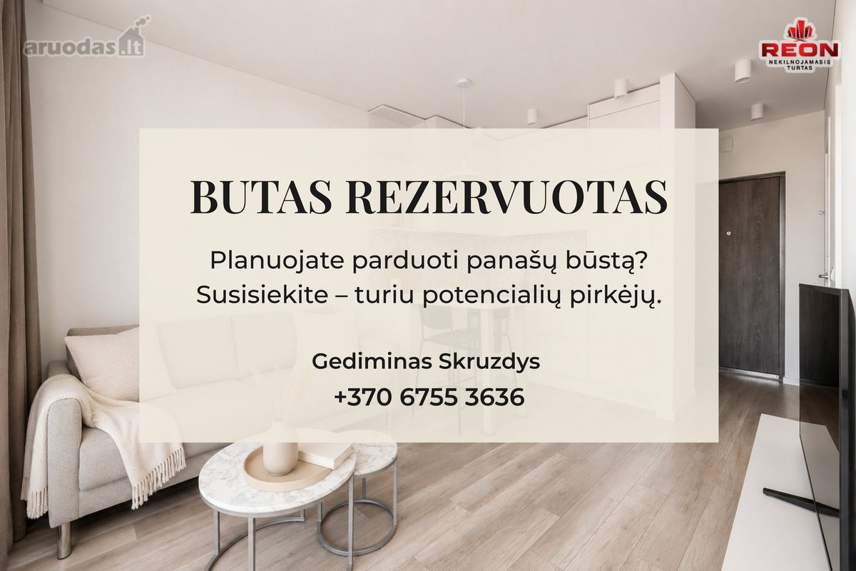 Šviesus Ir Stilingai Įrengtas 2 Kambarių - nuotraukos Nr. 2