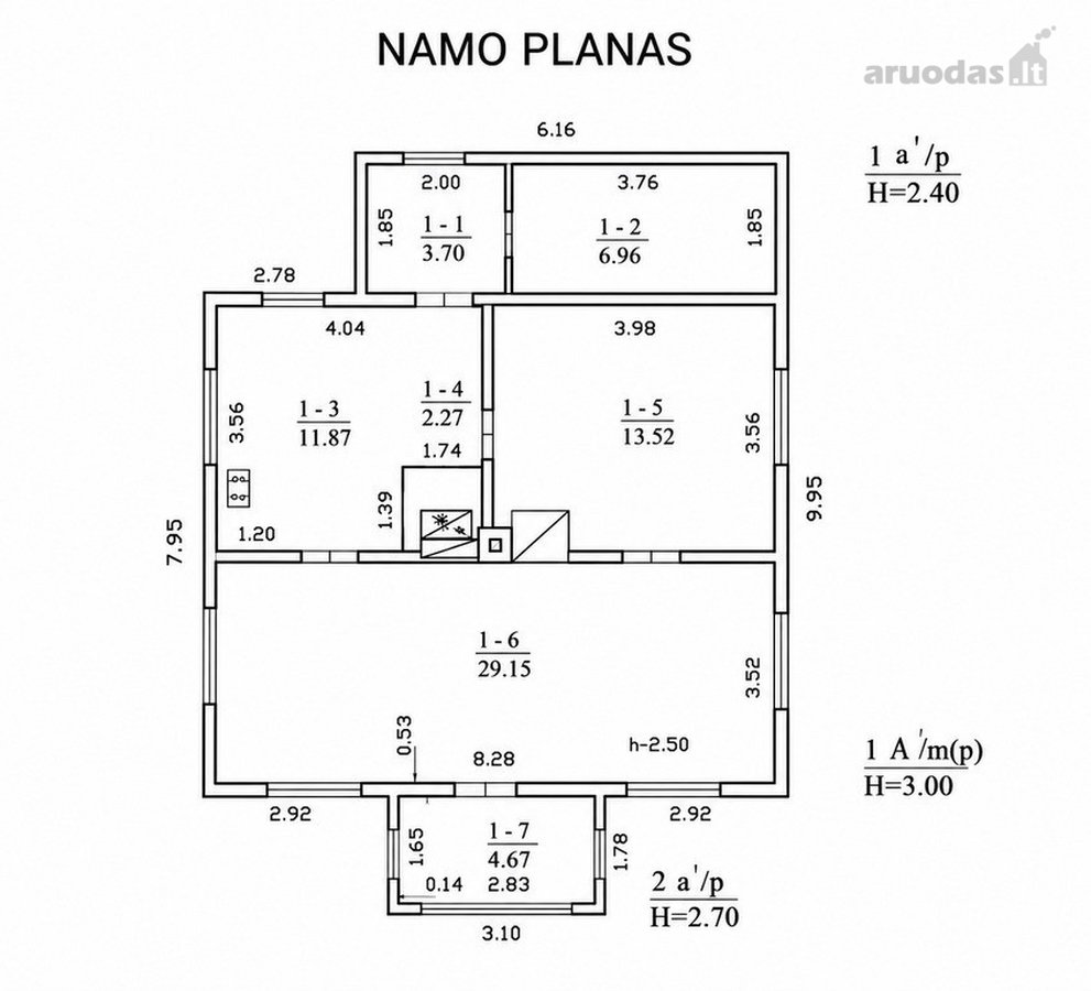 Parduodamas 72,14 Kv. M. Ploto Namas, 60,02 - nuotraukos Nr. 26