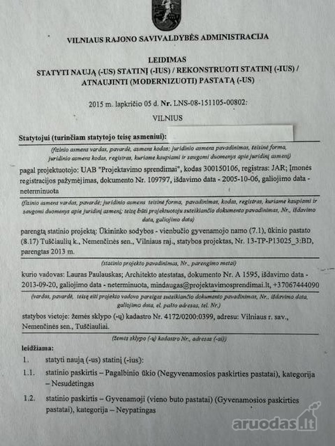 Parduodamas 1,6 ha sklypas Tuščiaulių k. - nuotraukos Nr. 9