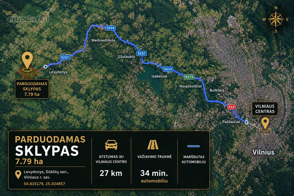 Parduodamas 7,79 Ha Ploto Žemės Ūkio - nuotraukos Nr. 13