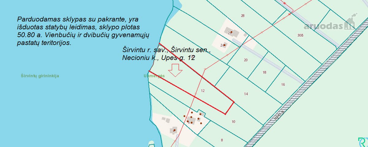 Išskirtinis Sklypas Su ~50 M Pakrante Prie - nuotraukos Nr. 4