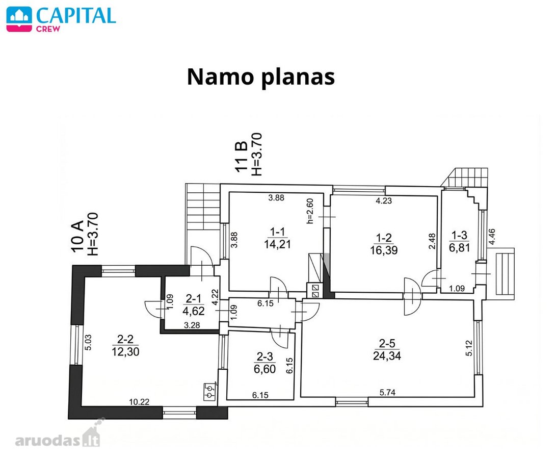 Parduodamas 98 Kv.m Gyvenamasis Namas Su 8,21 - nuotraukos Nr. 22