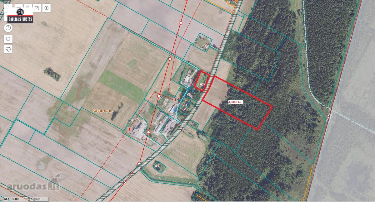 Parduodamas 4,3000 ha žemės sklypas Šiaulių - nuotraukos Nr. 5