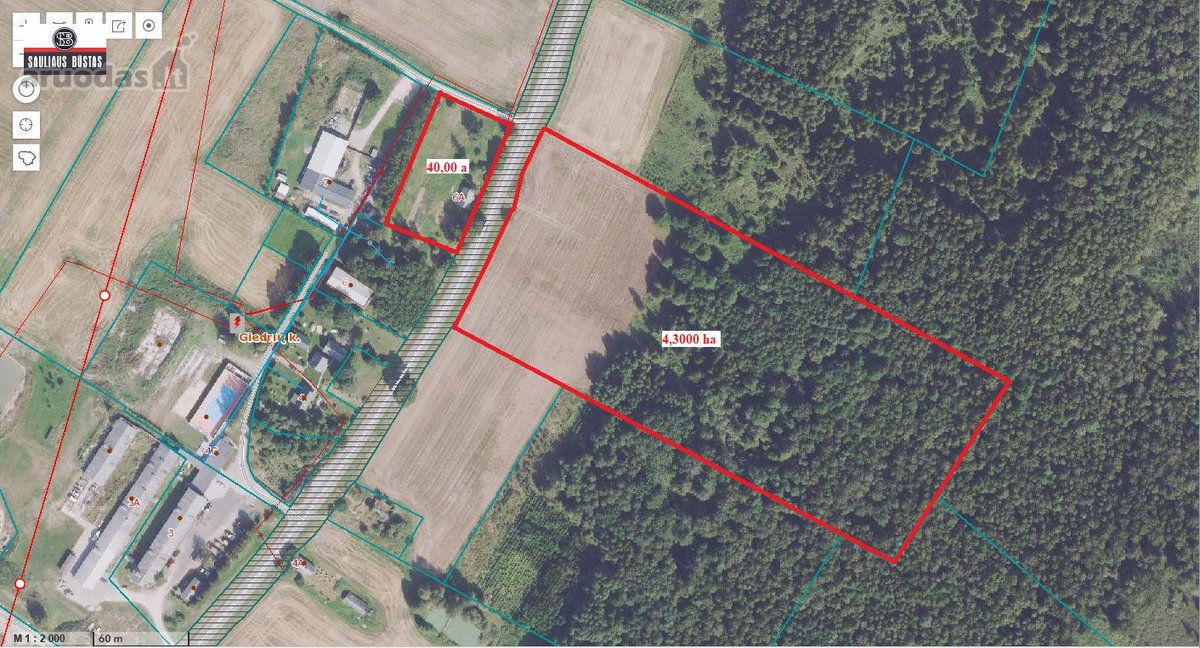Parduodamas 4,3000 ha žemės sklypas Šiaulių - nuotraukos Nr. 4