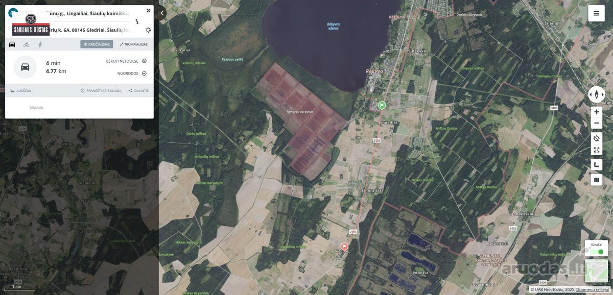Parduodamas 4,3000 ha žemės sklypas Šiaulių - nuotraukos Nr. 8