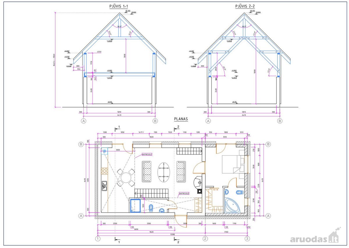 Parduodamas sklypas su 80m2 + antresolės namo - nuotraukos Nr. 5