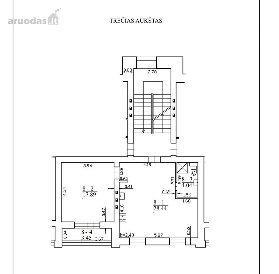 Parduodamas 2 kambarių butas Žaliakalnyje – - nuotraukos Nr. 23