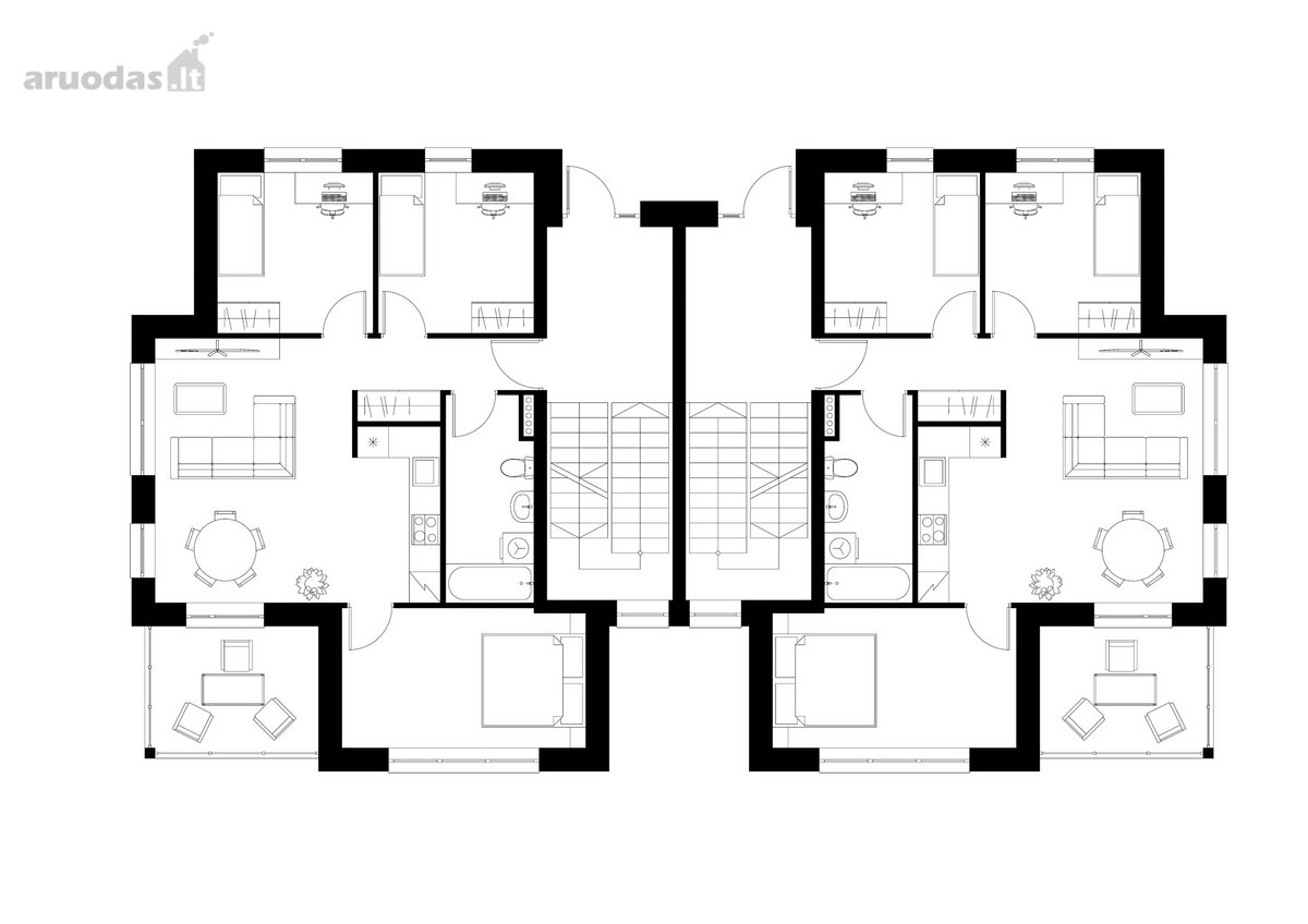 75 M² Butas Gineitiškėse 5% vasaros - nuotraukos Nr. 17