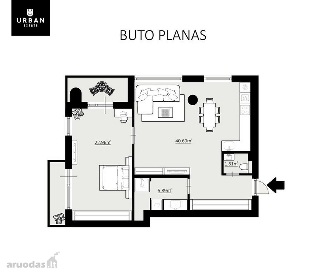 Erdvus Butas Su Visa Įkvepiančia Sostinės - nuotraukos Nr. 19