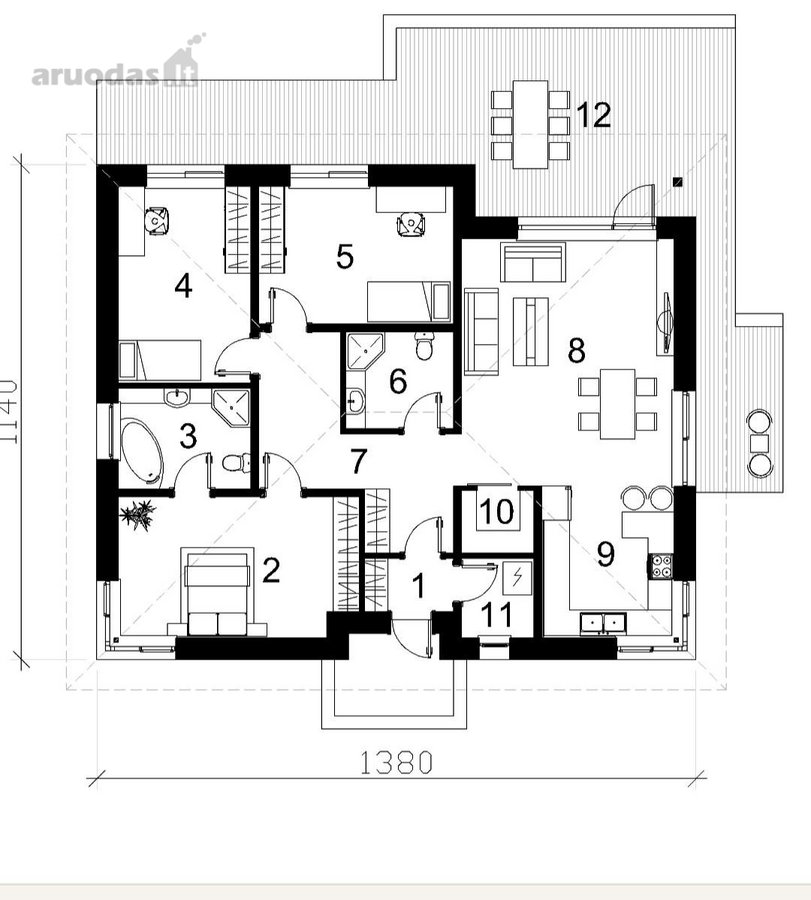 Parduodamas taisyklingos formos namų valdos - nuotraukos Nr. 7