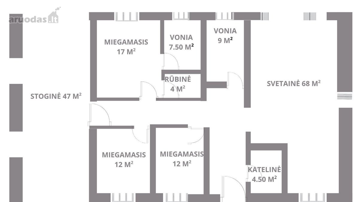 Pilnos Dalinės Apdailos A+ Klasės 143 M² - nuotraukos Nr. 24