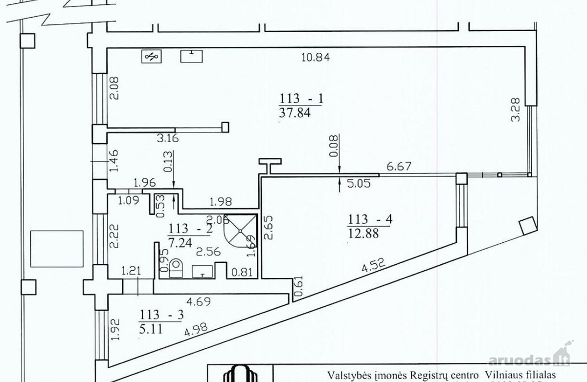 Erdvus Ir Šviesus 3 Kambarių Butas  63,07 m² - nuotraukos Nr. 9