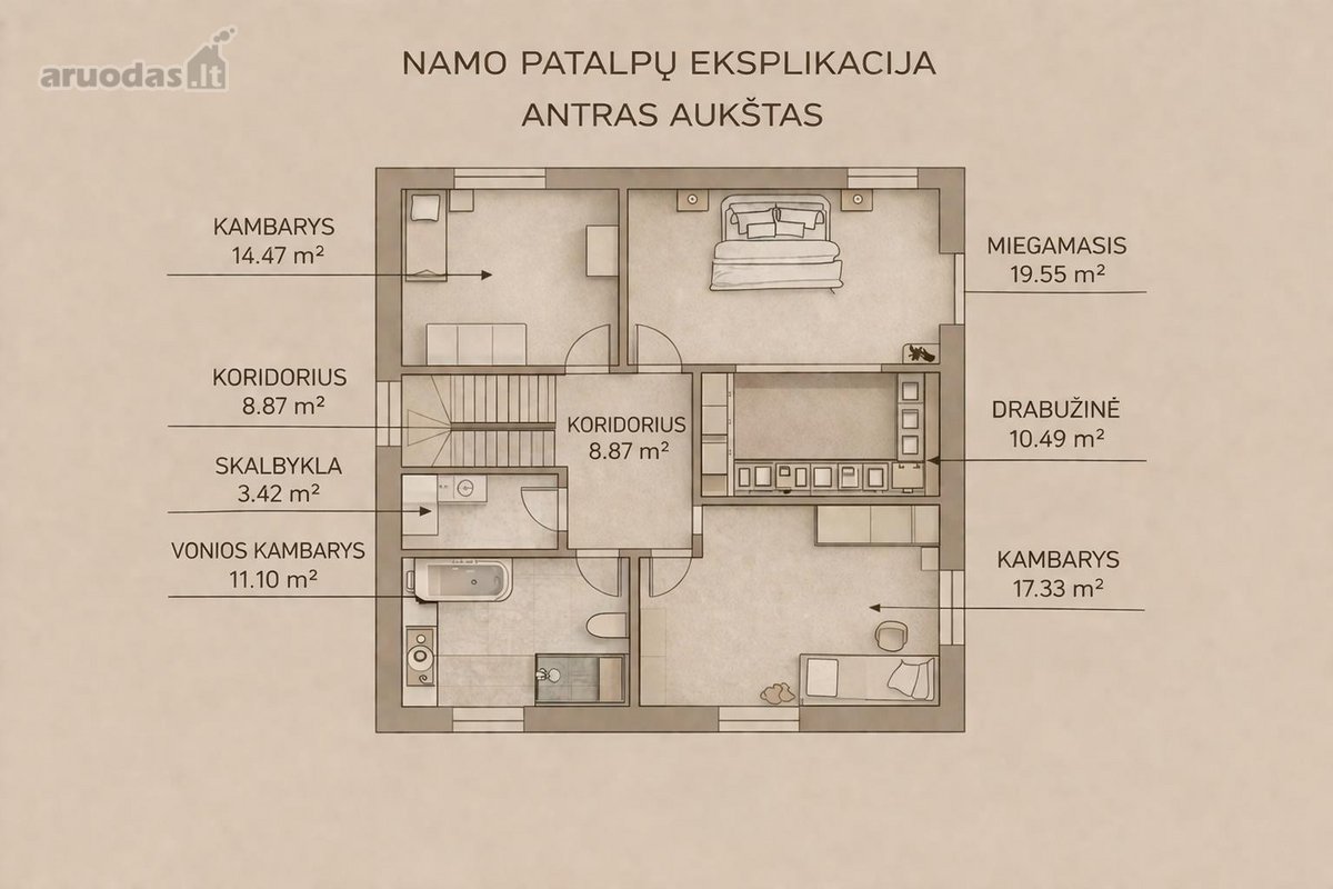 A+ energetinės klasės „išmanus" namas - nuotraukos Nr. 34