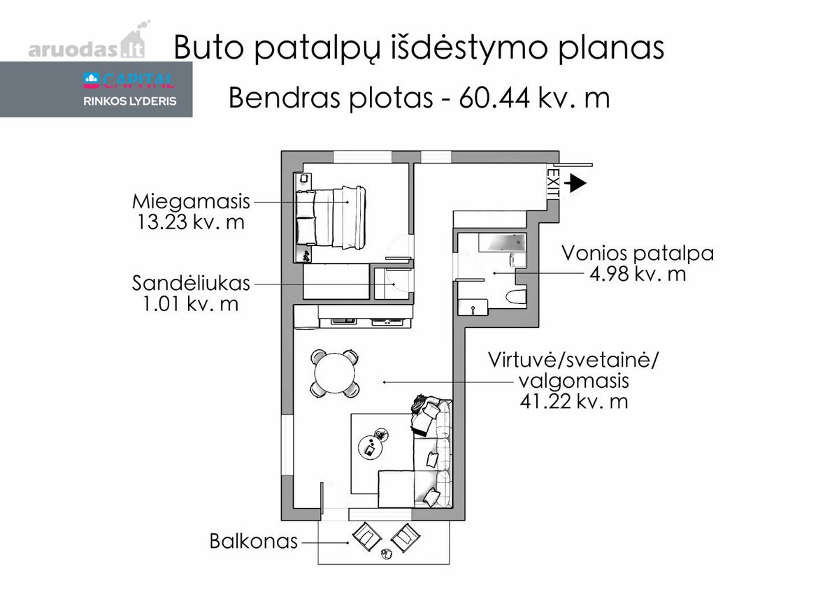 Parduodamas Itin Erdvus Ir Pilnai Įrengtas 2 - nuotraukos Nr. 18