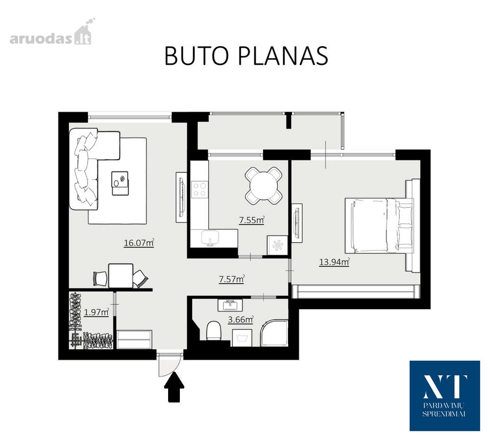 Parduodamas 2 kamb. butas Taikos g. 221, Vilniuje - nuotraukos Nr. 21