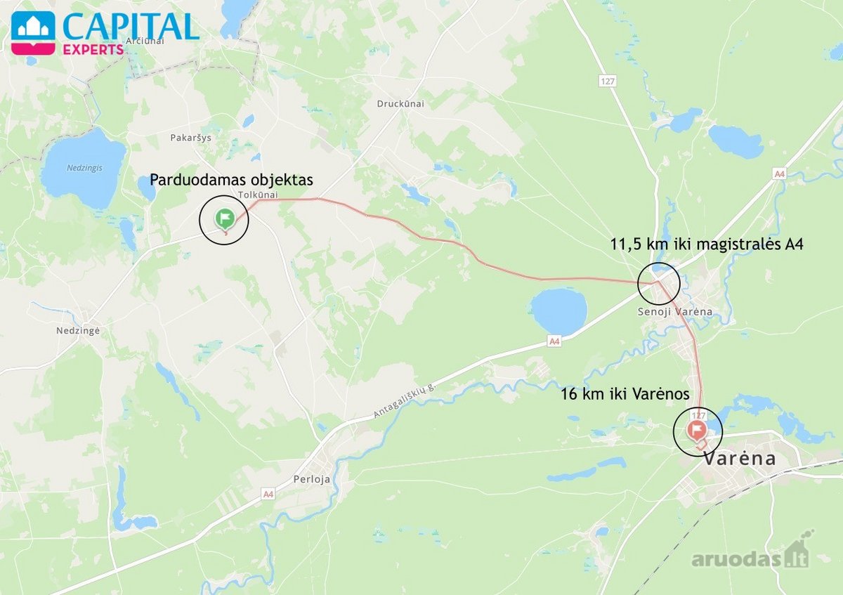 Varėnos r. sav., Pagirių k. parduodamas - nuotraukos Nr. 25