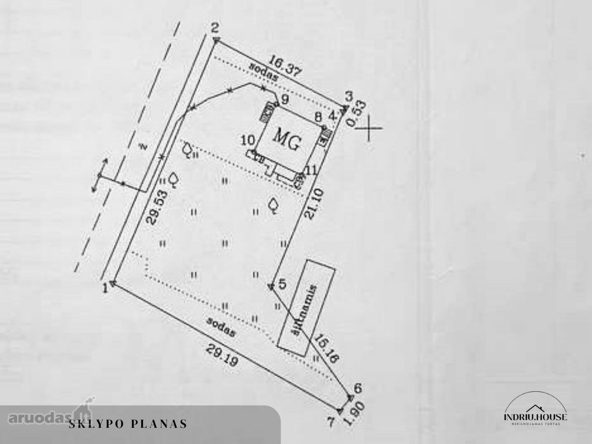 Vos 5 Km Nuo Utenos Parduodamas Mūrinis Sodo - nuotraukos Nr. 21