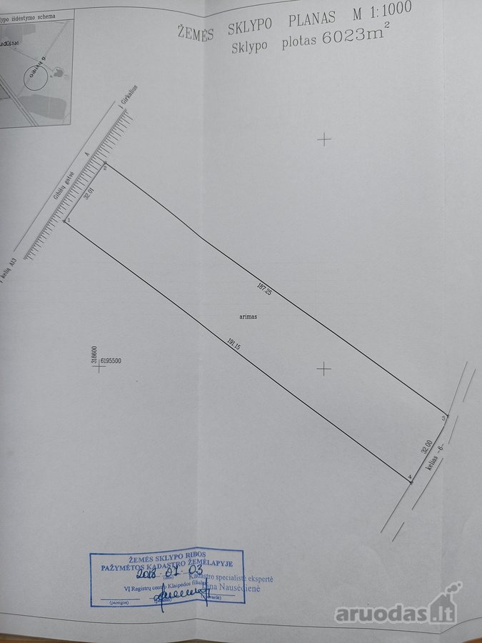 Parduodamas žemės slypas Girkaliuose. Plotas - nuotraukos Nr. 3