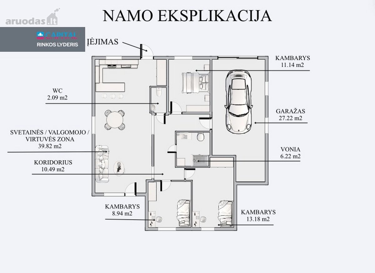 Parduodamas Naujos Statybos, Pilnai Įrengtas - nuotraukos Nr. 21