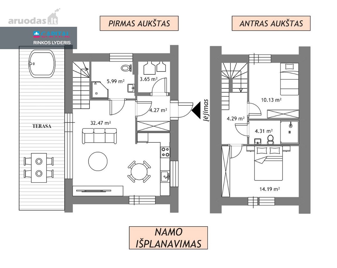 Namai, Kuriuose Miesto Patogumas Susitinka Su - nuotraukos Nr. 30