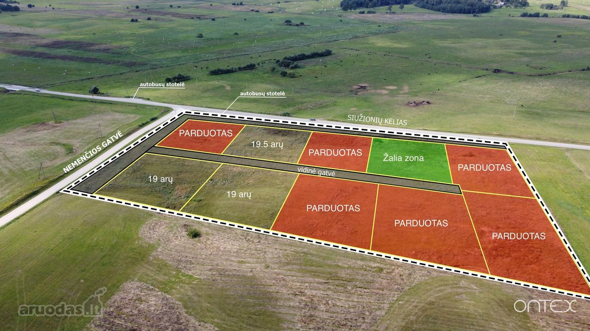Parduodamas namų valdos sklypų masyvas 7km už - nuotraukos Nr. 3