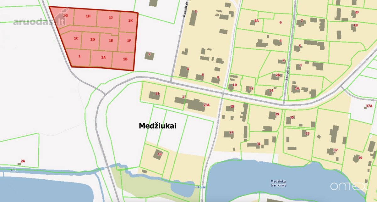 Parduodami sklypai namų statybai Medžiukuose - nuotraukos Nr. 7