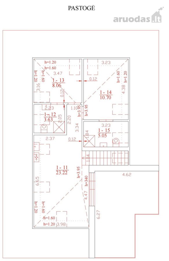 Parduodamas 52,64 M² Loftas Su 29 M² Privačia - nuotraukos Nr. 25