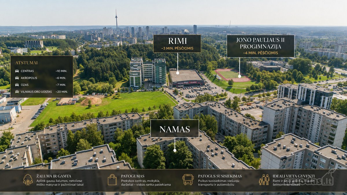 Parduodamas naujai suremontuotas 3 kambarių - nuotraukos Nr. 21