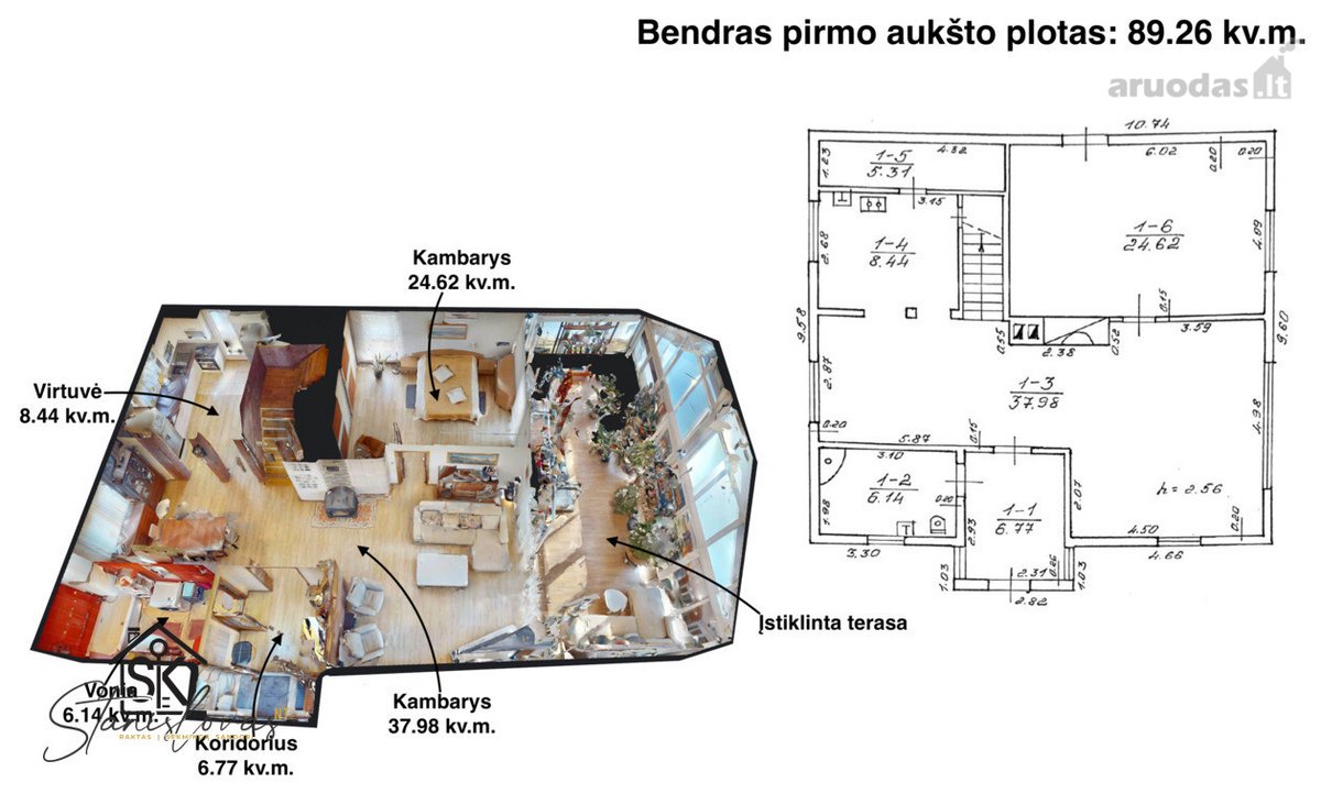 Parduodamas Namas Su 55,62 A Sklypu - nuotraukos Nr. 8